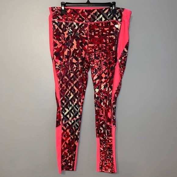 NWOT Avia Hyperdrive Active Printed Legging Neon Geo Print Size XL - Picture 2 of 5